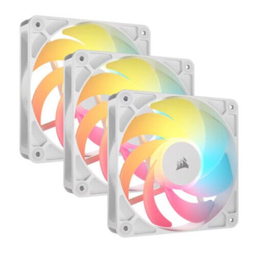 Corsair RS120-R Set ventilatora za računar ARGB 120mm 3 komada, Beli Cene