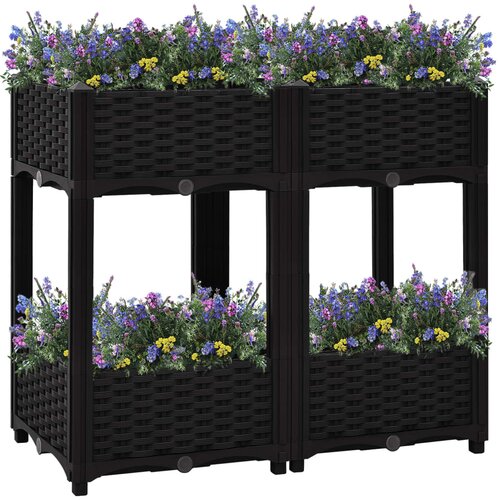 vidaXL povišena gredica 80 x 40 x 71 cm od polipropilena Cijene