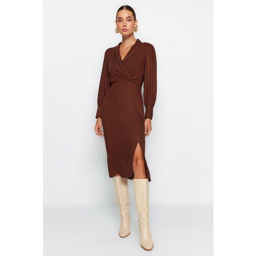 Trendyol Dress - Brown - Bodycon Cene