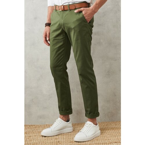 AC&Co / Altınyıldız Classics Men's Khaki Slim Fit Slim Fit Fitted Chino Pants with Side Pockets. Slike