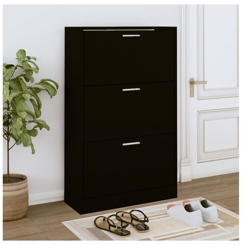  Ormarić za cipele crna 63x24x103 cm konstruirano drvo Cijene