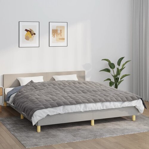 vidaXL Teška deka siva 155x220 cm 11 kg od tkanine Cijene