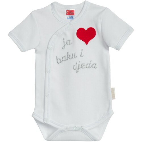 Clar bodi s natpisom baka i djeda KR 01796 U bijela 62 Cijene
