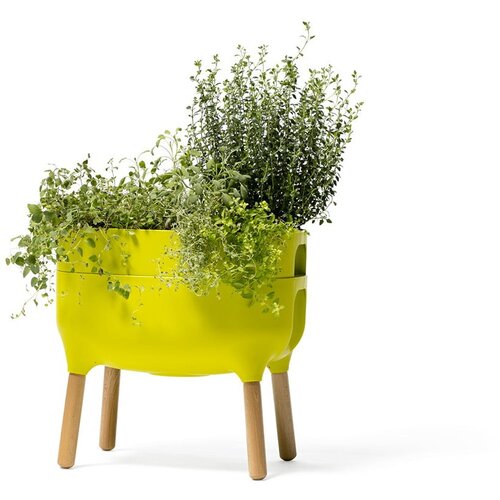 Plastia Zelen samozalivalni cvetlični lonec Low Urbalive , vi&amp;scaron;ina 48 cm Slike