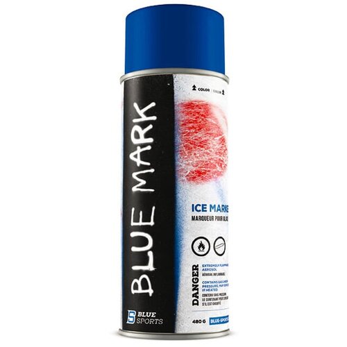 Blue Sports Ice Surface Marker red spray Slike