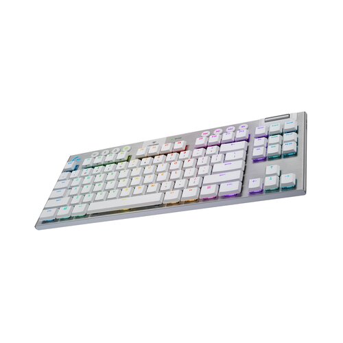 Logitech GAMING Tipkovnica G915 TKL LIGHTSPEED Wireless RGB, GL Tactile, bela, SLO g. Slike