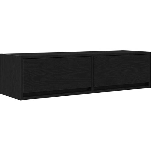 vidaXL TV komoda Crna Konstrukcijsko drvo 100 x 31 x 25.5 cm Cene