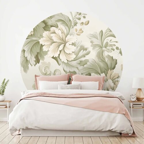  Okrugla fototapeta - Vintage flowers in bright colours 280x280 Cene