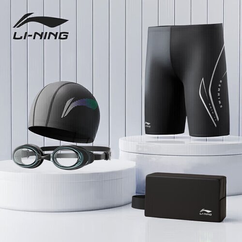 Li-Ning Mu&amp;scaron;ki set za kupanje 888, Dioptrija -6.00, Crni Slike