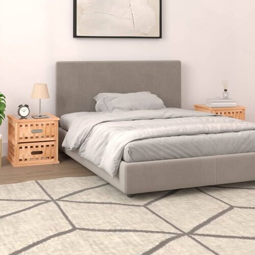  Nočna omarica 2 kosa 34x34x34 cm trdna orehovina Cene