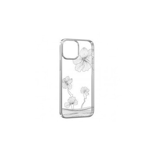 DEVIA Maska  Hard Case Crystal Flora za Iphone 13/ srebrna Cene