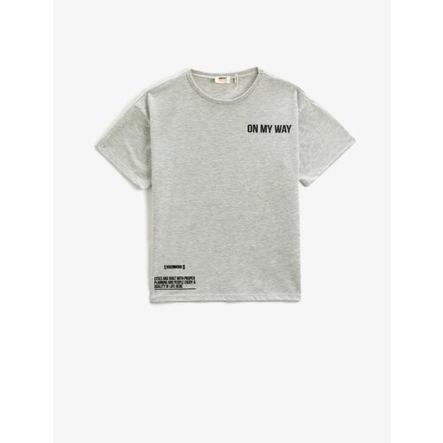 Koton Printed T-Shirt Short Sleeve Crew Neck Cotton Cene