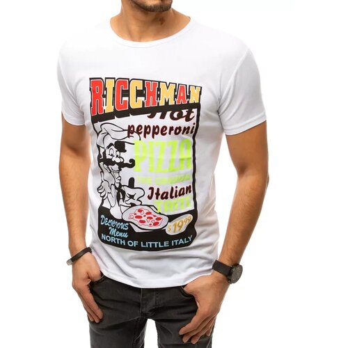 DStreet T-shirt męski z nadrukiem biały Cene