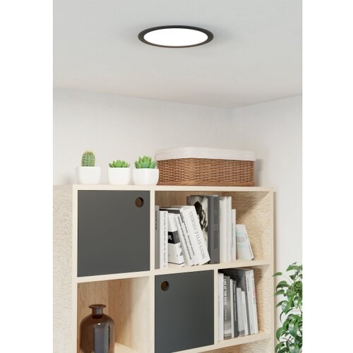 Eglo 901389 - led ugradno stropno svetlo fueva LED/18,5W/230V prečnik 21,6 cm crna Slike