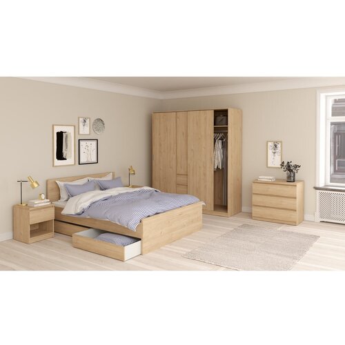 Tvilum Ladice za ispod kreveta u setu 2 kom 90x190/140x190 cm u prirodnoj boji Naia &amp;ndash; Slike