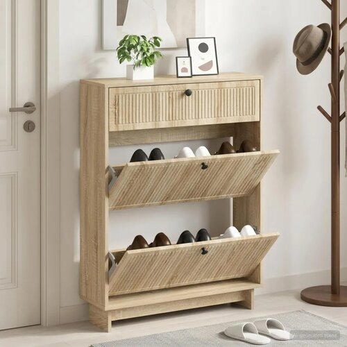  Ormar za cipele EDE 78 x 24 x 103 cm Konstruirano drvo - Hrast sonoma Cijene