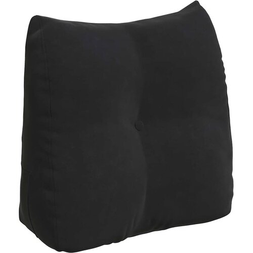 vidaXL Poglavni vzglavnik Črna 45 x 24 x 50 cm Žamet Cene