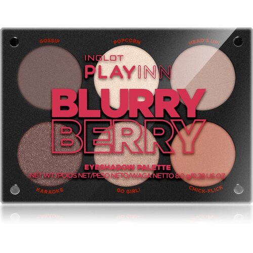 Inglot PlayInn paleta sjenila za oči nijansa Blurry Berry Cijene
