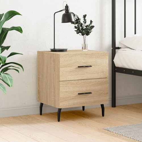 vidaXL Nočna omarica sonoma hrast 40x35x47,5 cm inženirski les Cene