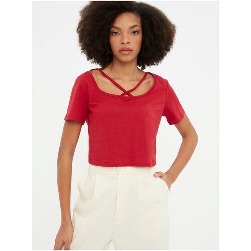 Trendyol Red Women&amp;#039;s Cropped T-Shirt - Women Slike