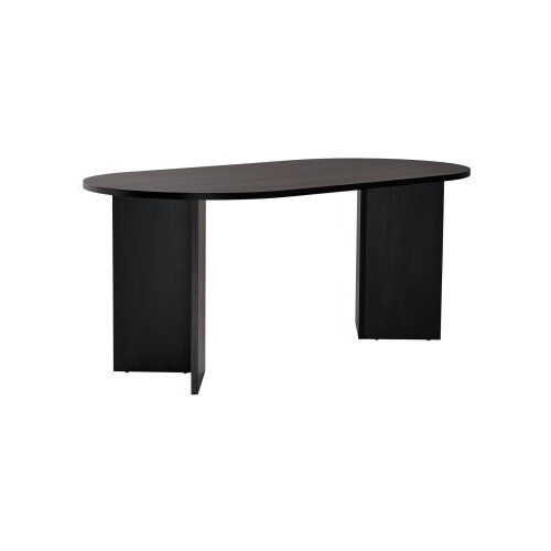 Hanah home sablin - wood black wood black dining table Slike