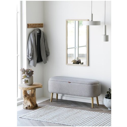 House Nordic Okrogla stranska mizica iz masivnega tika &amp;oslash; 40 cm Palena &amp;ndash; Slike