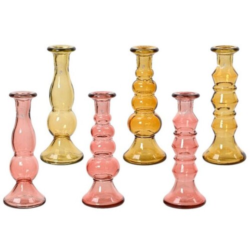  Svećnjak RECYCLED GLASS 22cm 649097 - KMG Cene