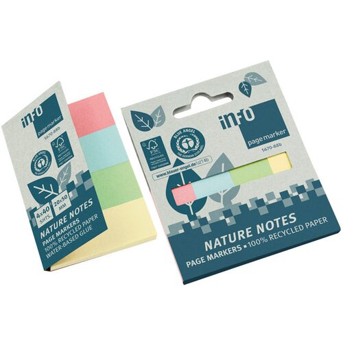  ZASTAVICA 20X50MM 4BOJEX40L PAPIR NATURE GLOBAL NOTES 5670-88B SORTIRANO BLISTER Cijene