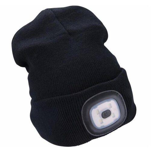 Extol kapa sa čelovkom i usb punjenjem 300 mah, crna, vel. uni Cene