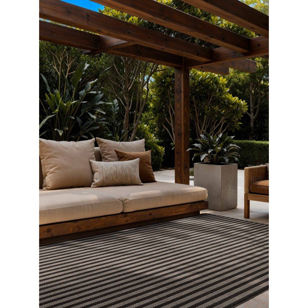 Ted Baker Črna/kremno bela notranja in zunanja preproga 160x230 cm Haringey Linley &amp;ndash; Slike