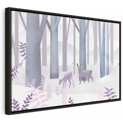  Slika - Fairy-Tale Forest (1 Part) Vertical - Second Variant 60x40 U crnom drvenom okviru Cene