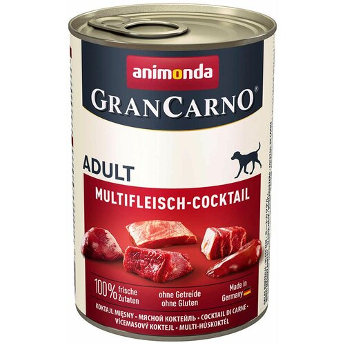 animonda GranCarno Adult mešano meso coctail, mokra hrana za odrasle pse 400g Slike