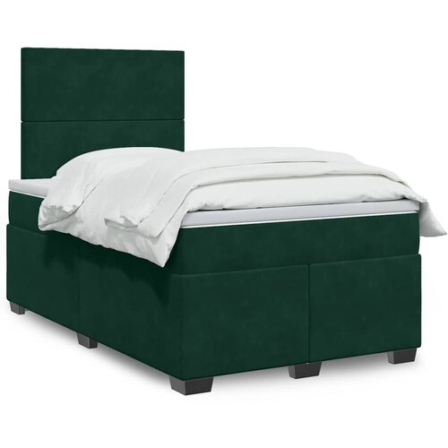 Box spring krevet s madracem tamnozeleni 120x200 cm bar&scaron;unasti Cijene