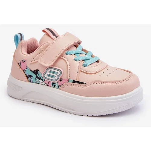 Kesi Children's Velcro Sports Shoes Pink Lucila