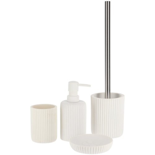 Tendance posuda za sapun pruge 2,4X11 cm poliresin, bela Slike