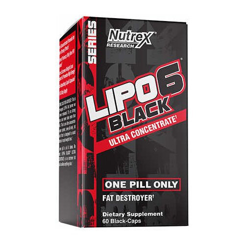 Nutrex Lipo 6 Black Sagorevač masti, 60 kapsula Slike