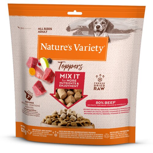Nature&amp;rsquo;s Variety liofilizirani krutoni za pse - Varčno pakiranje: govedina 2 x 120 g Slike