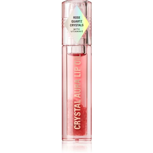 Makeup Revolution Crystal Aura olje za ustnice za prehrano in hidracijo odtenek Rose Quartz 2,5 ml