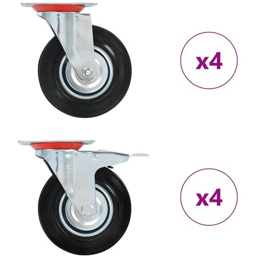  Okretni kotačići 8 kom 125 mm Cene