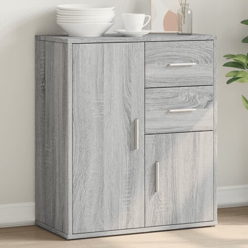 vidaXL Komoda siva sonoma 60x31x70 cm inženirski les Cene