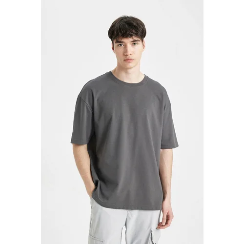 Defacto Oversize Fit Crew Neck Heavy Fabric Short Sleeve T-Shirt