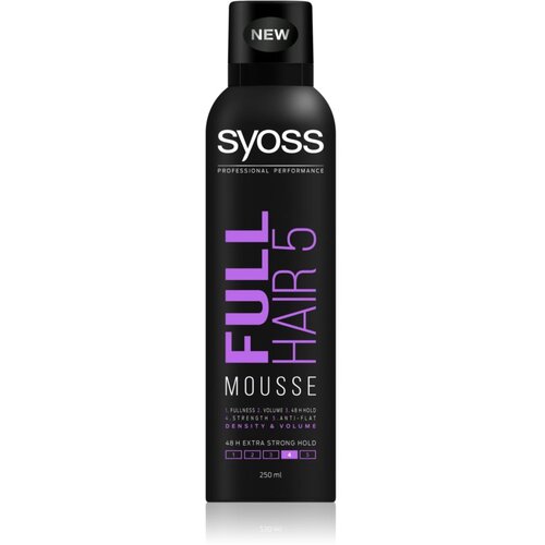 Syoss Full Hair 5 pjena za kosu s dodatno pojačanim učvršćivanjem 250 ml Cijene