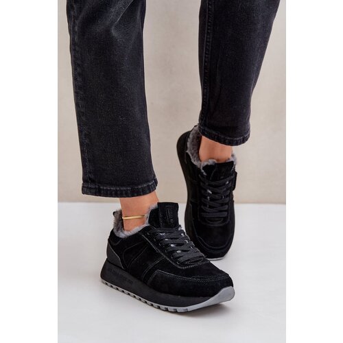 Big Star Women's Sneakers With Fur And Shiny Element Cene