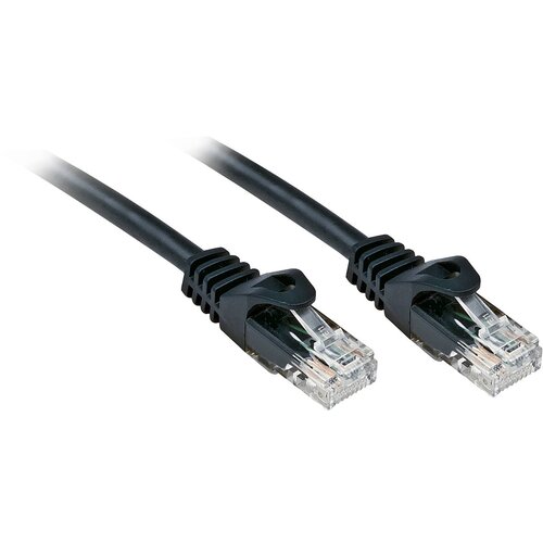 Lindy 48195 RJ45 omrežni kabel\, Patch kabel CAT 6 U/UTP 5.00 m črna 1 kos, (20419909) Cene