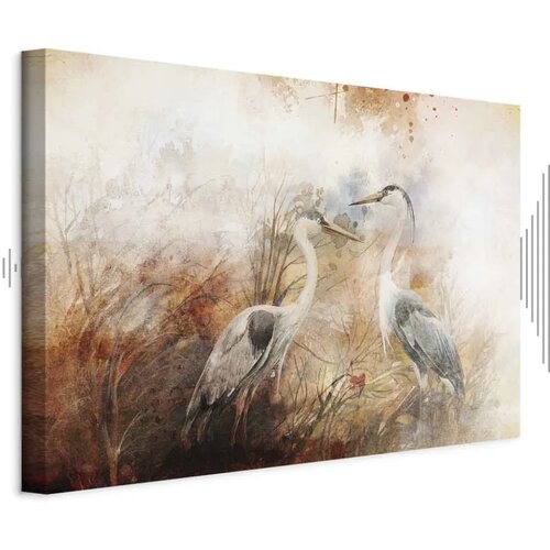  Slika - Herons on the Hunt (1 Part) Wide 120x80 Akustična Cene