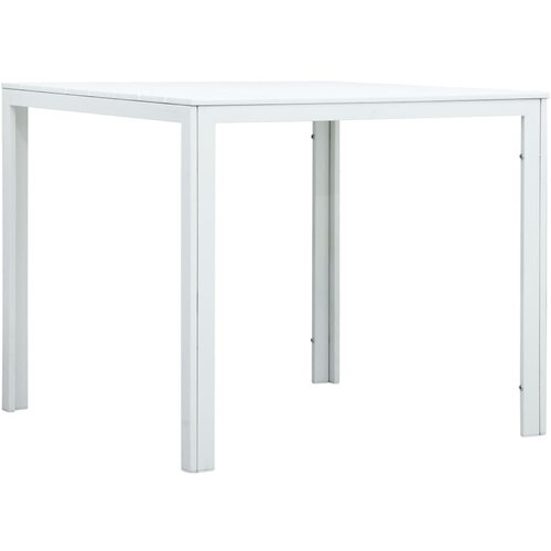  Stolić za kavu bijeli 78 x 78 x 74 cm HDPE s izgledom drva Cijene