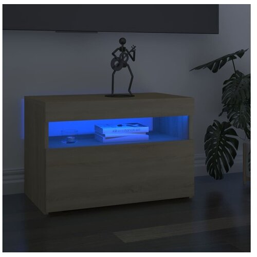  TV omarica z LED lučkami 2 kosa sonoma hrast 60x35x40 cm Cene