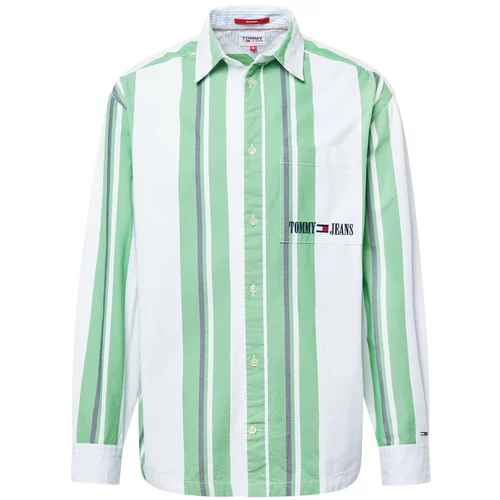Tommy Jeans Košulja mornarsko plava / zelena / crvena / bijela