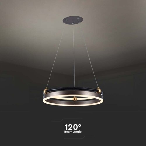  LED luster na sajli LED/20W/230V 3000K &amp;Oslash; 42 cm braon Slike