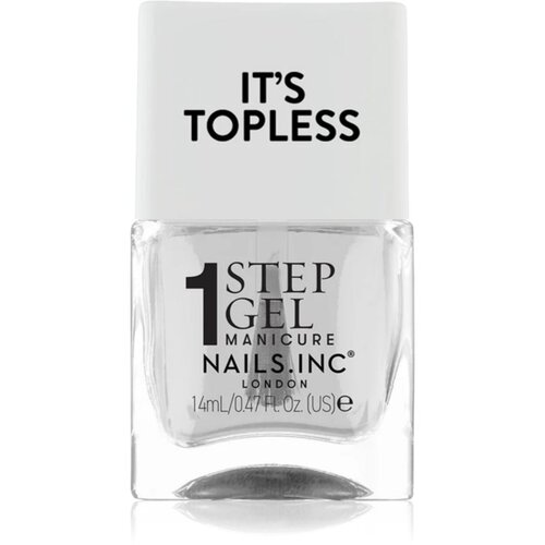 Nails Inc. It&amp;rsquo;s Topless gel lak za nohte za dolgoobstojen učinek odtenek Mia 14 ml Slike